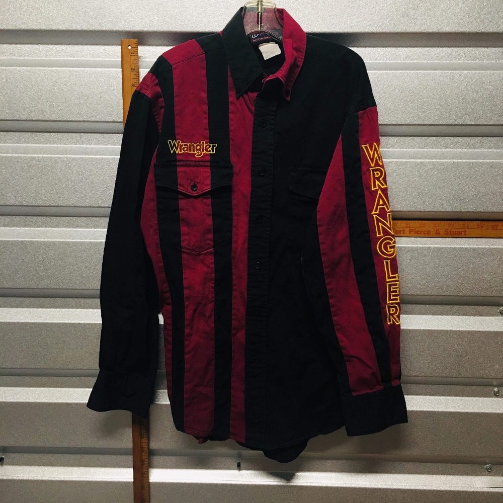 Vintage 90's Wrangler brush popper shirt